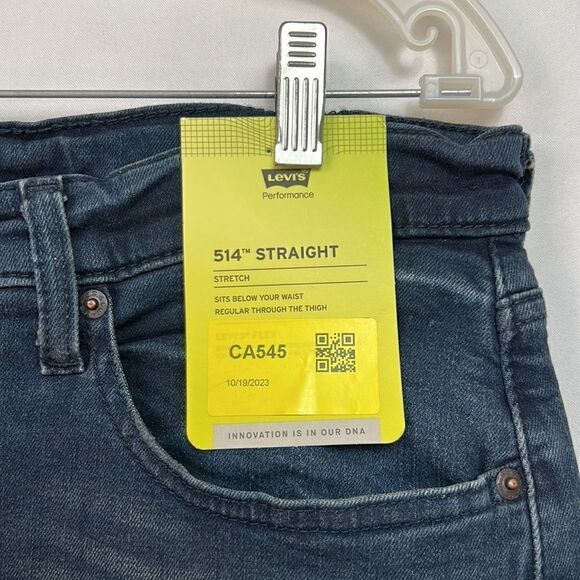 Levi’s 514 Straight Stretch Jeans size 35/34 NWT - Picture 3 of 13